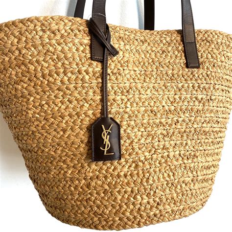 yves saint laurent beach bag|ysl straw bag.